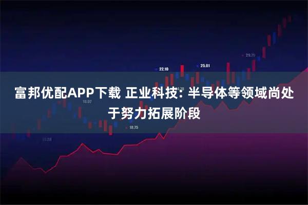 富邦优配APP下载 正业科技: 半导体等领域尚处于努力拓展阶段